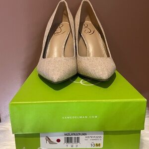 Sam Edelman Cream Heels Elegant and Glamorous - New